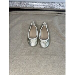 J Crew Flats Girls Size 10 Gold Fancy Shoes - Winter Holiday